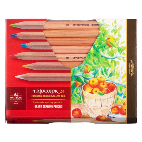 Pastelky 3154N/24 trojhranné silné