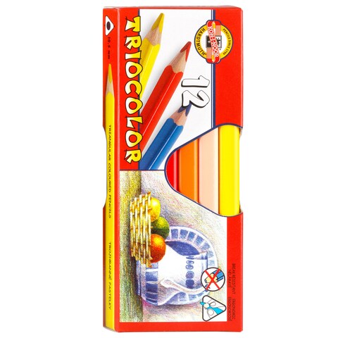 Pastelky 3152/12 trojhranné silné