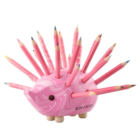 ježek malý 9960M s pastelkami růžový MAGIC