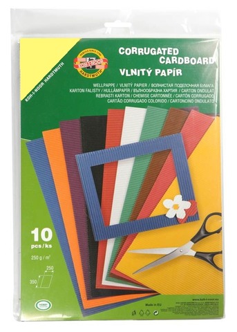 Vlnitý papír 9758 - pastelový žlutý