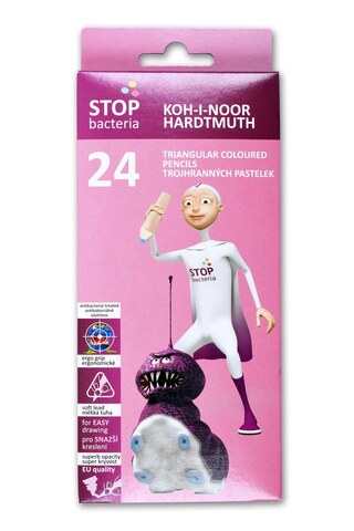 souprava tužek pastelových 3HR TR 7 3194 N 24 STOP BACTERIA
