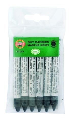 Křídy 8220/5 černé mastné