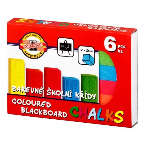 Křídy 112505/6  školní barevné