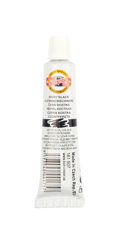 Barva 161507 16ml olej.čerň kostní