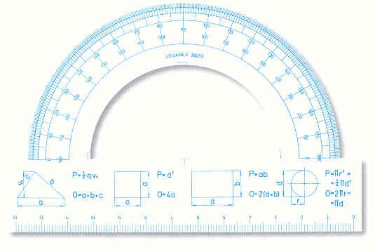 Úhloměr 3220 tištěný bílý