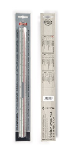 Trojboké měřítko 715002 601 poměrové