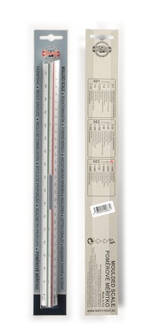 Trojboké měřítko 715006 603 poměrové