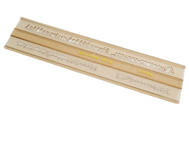 Šablona 748004 písmenková 3,5mm