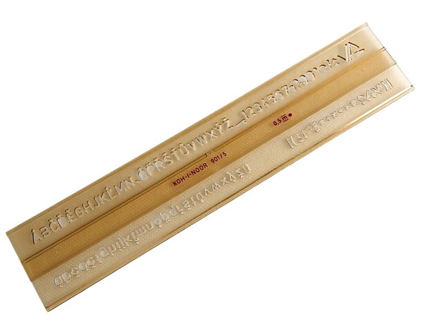 Šablona 748006 písmenková   5mm