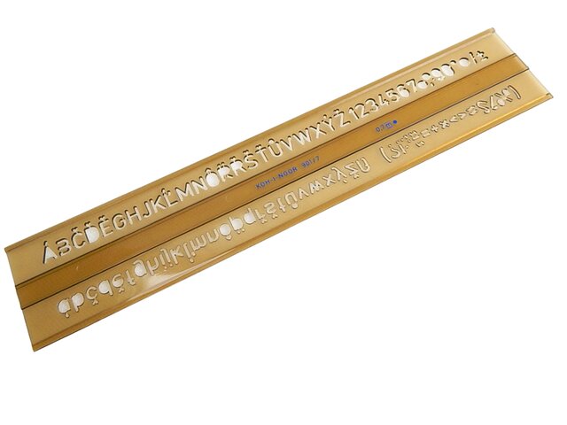 Šablona 748008 písmenková   7mm