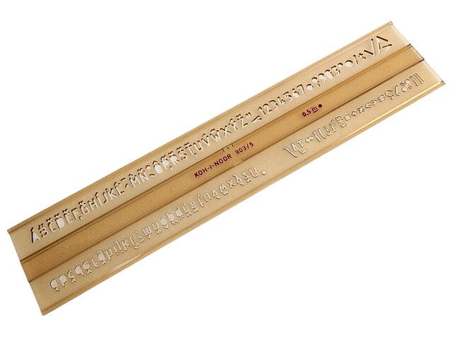 Šablona 748035 písmenková   5mm ISO