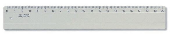 Pravítko 742552 20 cm kouřové