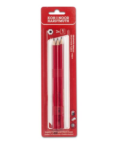 tužka grafitová č.1  - 3 ks na blistru