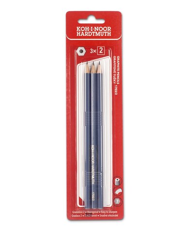 tužka grafitová č.2  - 3 ks na blistru
