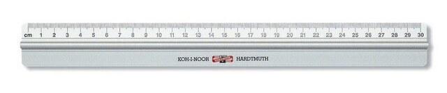 Pravítko 910103 30cm kovové s držátkem