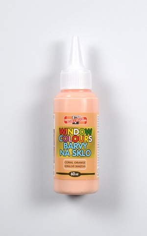 Barva 9742003 KORÁL.ORANŽ 60ml na sklo
