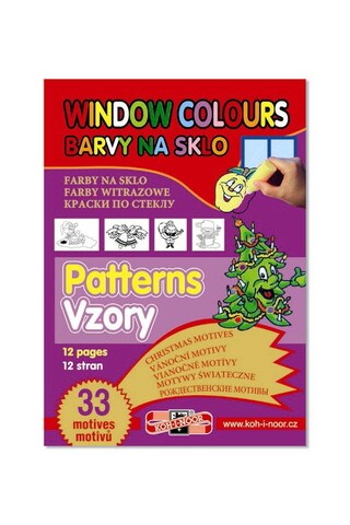 9962 Šablony vánoční k barvám na sklo
