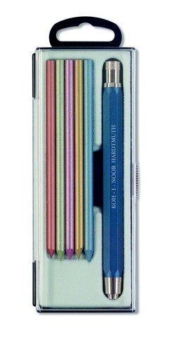 Sada 5340MOD tužka+6 metalických tuh v plast.pouzd