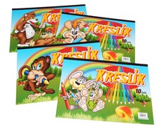 Skicák A3 KRESLÍK 10 listů 140g
