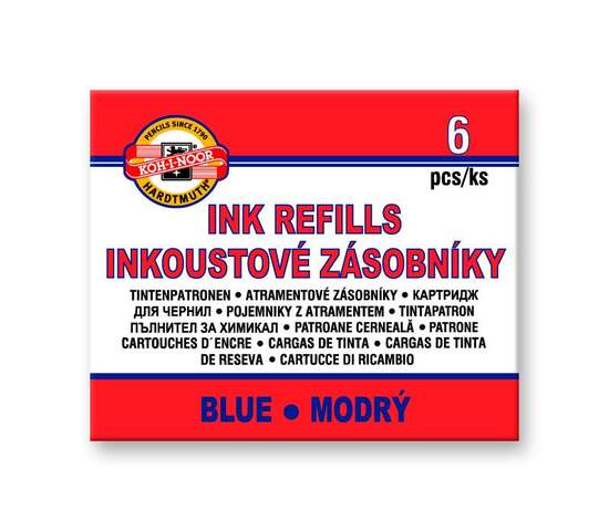 Bombičky/6ks - modrý inkoust