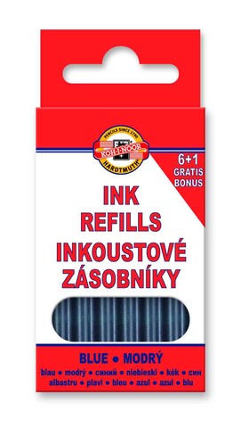 Bombičky/7ks dlouhé - modrý inkoust