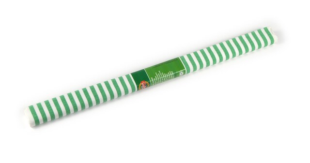 Papír krepový 9755/69 zelenobílé pruhy