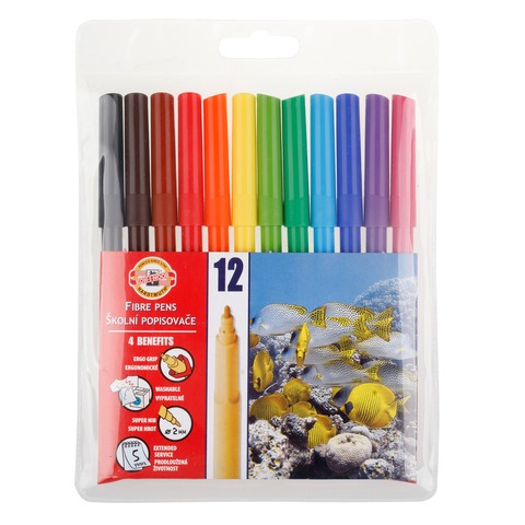 1002 školní popisovače 12ks sada