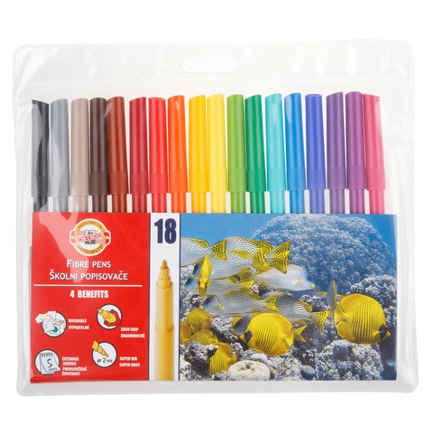 1002 školní popisovače 18 ks sada