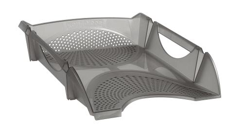 Zásuvka plast.754144 černá kouřová