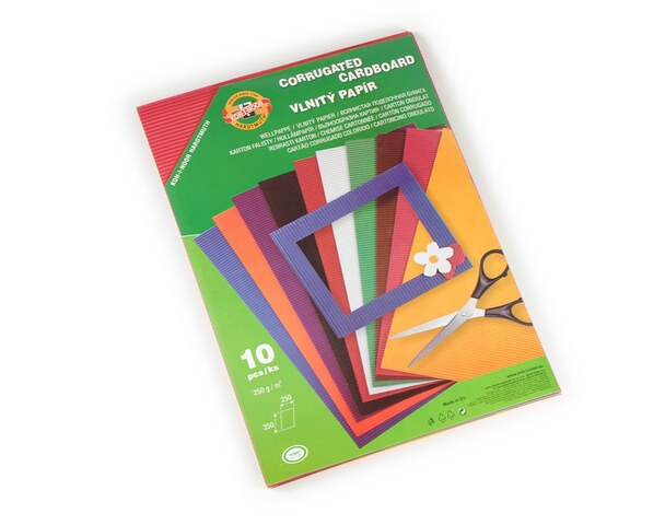 Vlnitý papír 9758 – červený  734