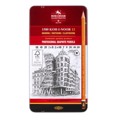 Souprava 1582 grafit.trojhranné tužky FSC