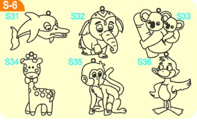 Sklíčka 9820 šablona malá mix