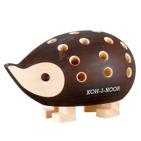 Ježek 9960M malý hnědý bez pastelek s krabičkou