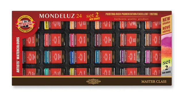 souprava akvarelových barev II. 1636