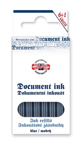 inkoust dokumentní  modrý 1416 - zásobníky