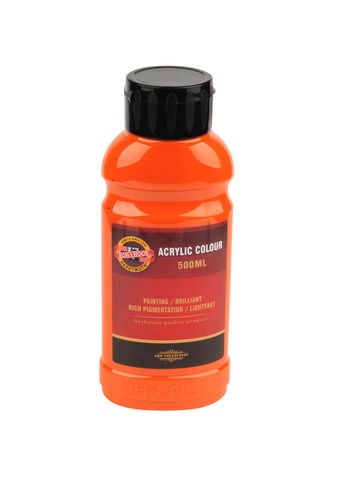 Barva akrylová 500ml  oranžová tmavá 1627/0230