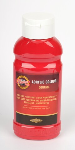 Barva akrylová 500ml červená tmavá 1627/0310