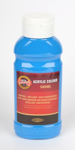 Barva akrylová 500ml  modř světlá 1627/0400