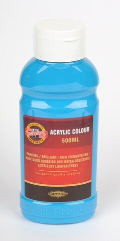 Barva akrylová 500ml modrozelená 1627/0450