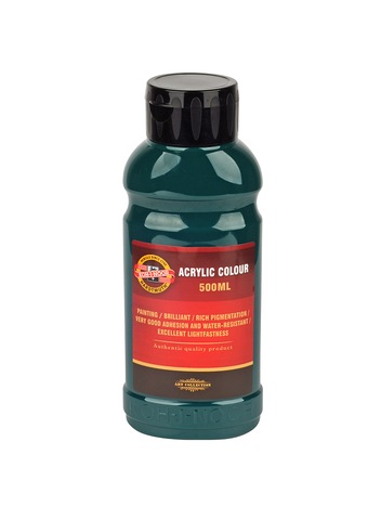 Barva akrylová 500ml zeleň tmavá 1627/0510