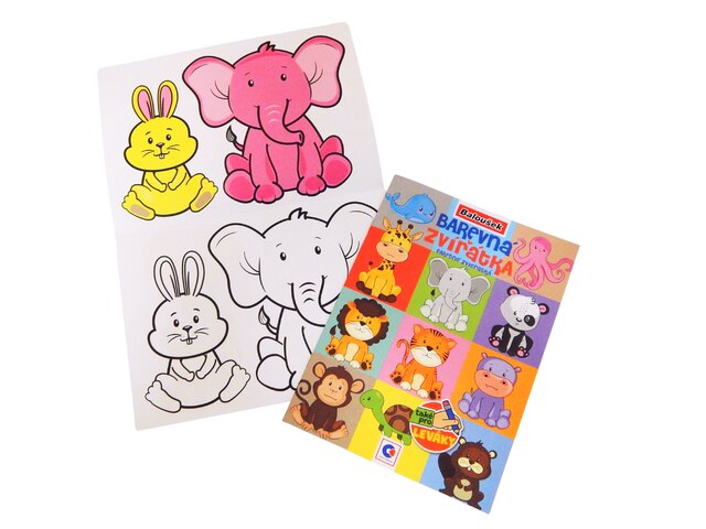 Omalovánky A5 Barevná zvířátka BO412