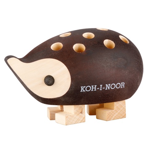 Ježek 9960S mini hnědý bez pastelek s krabičkou