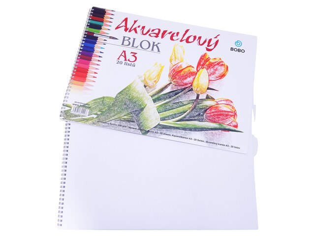 Akvarelový blok A3, čistý, 20 listů (22097)