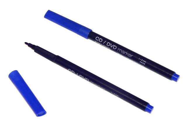 popisovač CD/DVD 4002 modrý trojhranný