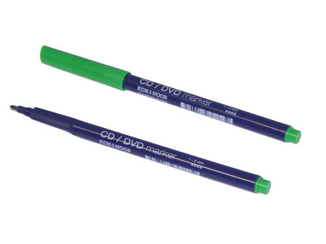 popisovač CD/DVD 4002 zelený trojhranný