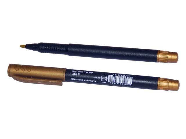 metalický popisovač 3403 zlatý