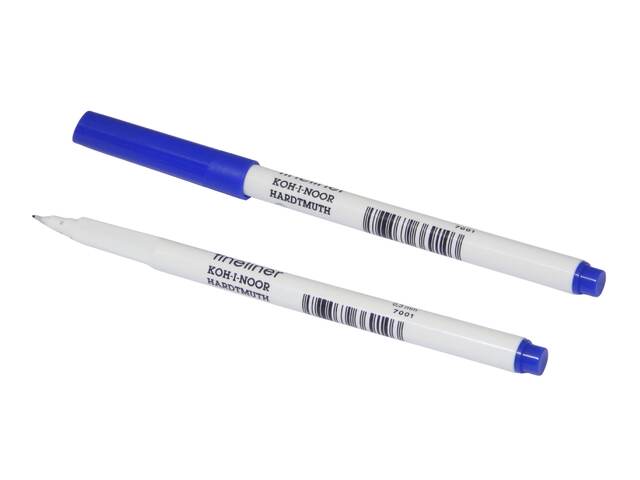 popisovač 7001 fine liner modrý trojhranný