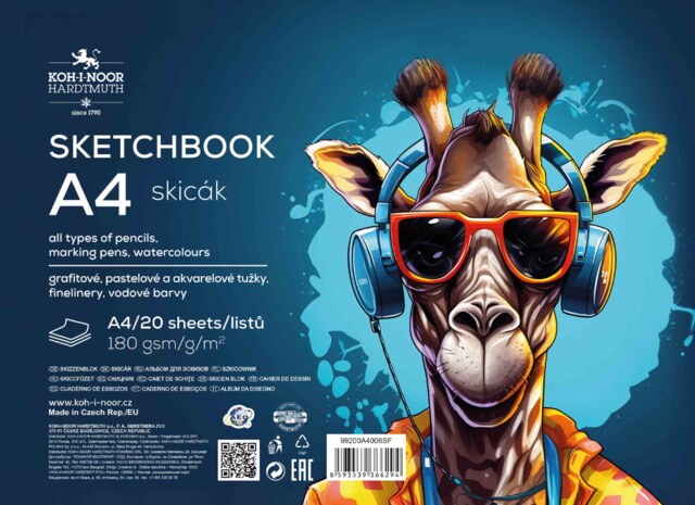 Skicák 9920 A4 20 listů 180g