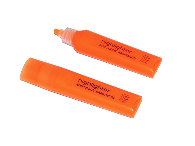zvýrazňovač plochý 7501 oranžový
