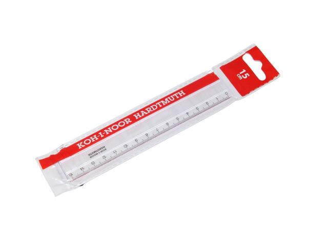 pravítko 15cm transparentní